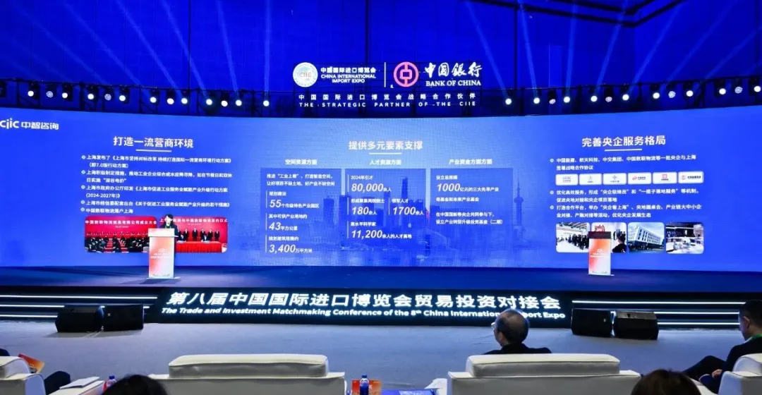 第八届中国国际进口博览会上发布《中央企业在沪发展报告（2024）》